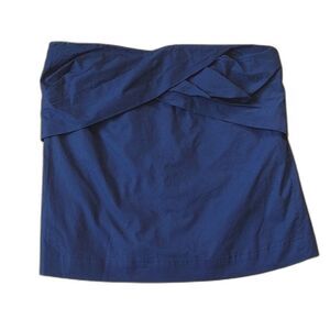 J. Crew Navy Blue Cross Front Mini Skirt Size 4